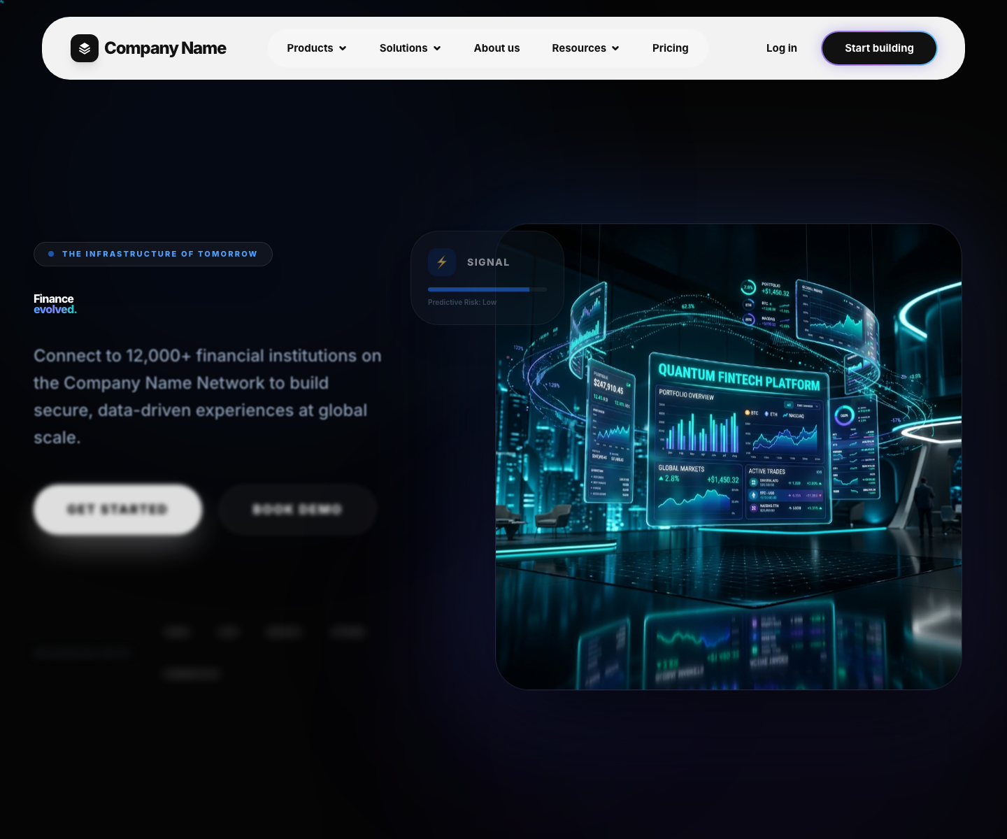 Company Website 1 Variant A website template screenshot